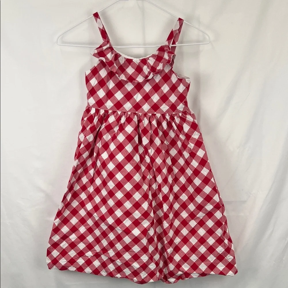 Gymboree - Size 7 - Girls Dress - Red and White Plaid - Picnic - Sleeveless